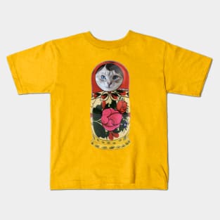 Matryoshka Matzah Cat Kids T-Shirt